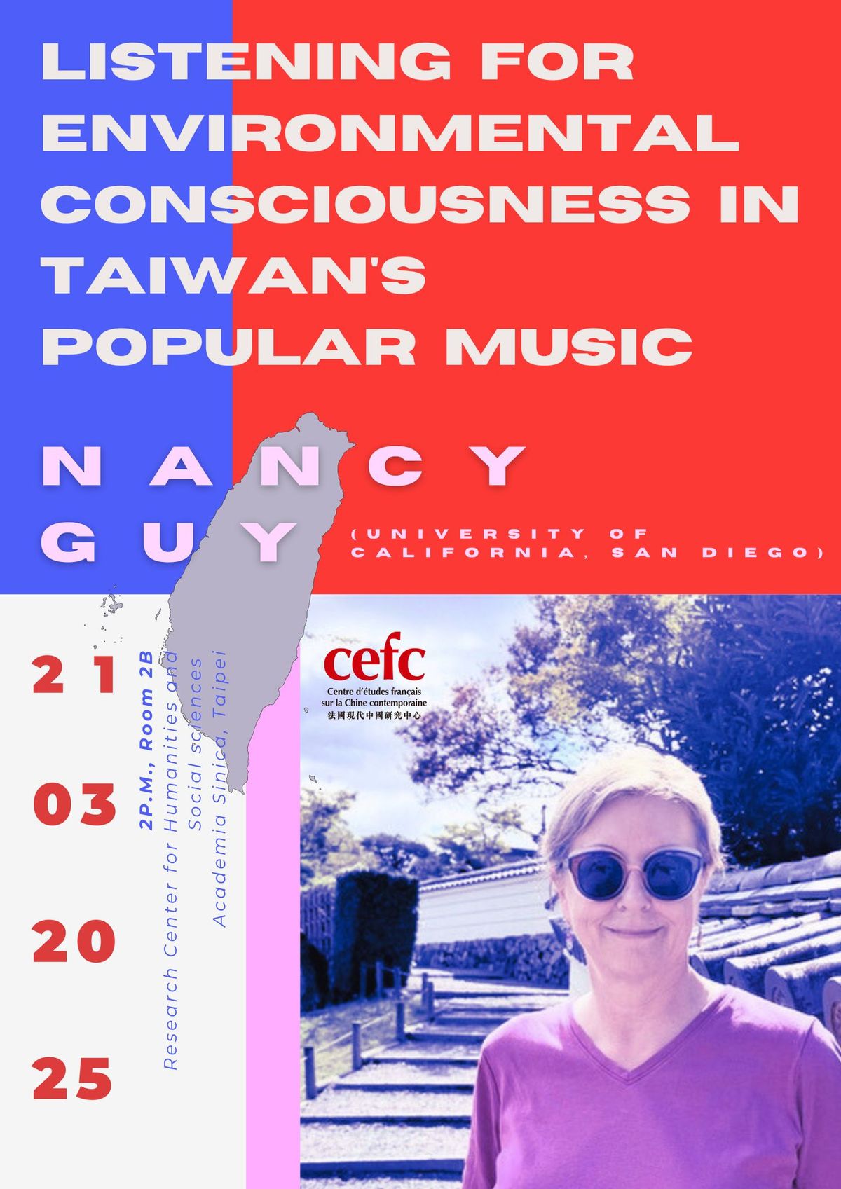 Conference: Nancy Guy: "Listening for Environmental Consciousness in Taiwan's Popular Music"