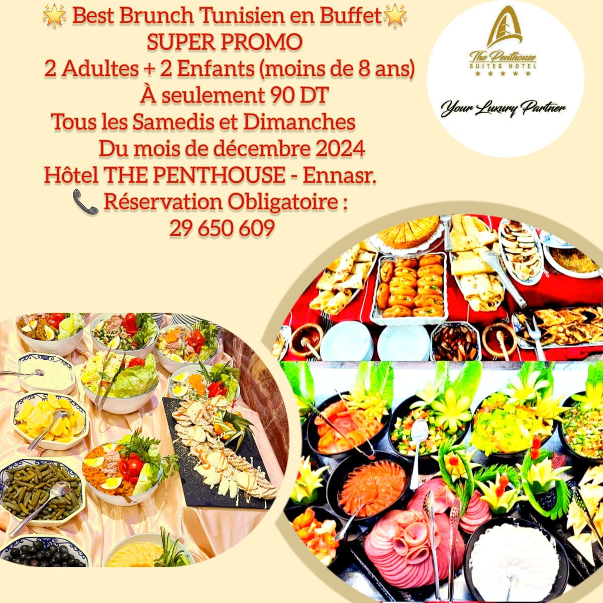 Best Brunch Tunisien en Buffet