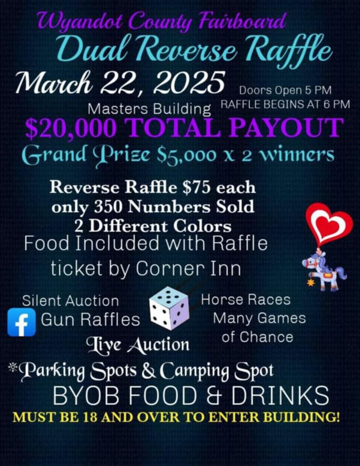 Wyandot County Fairboard Reverse Raffle