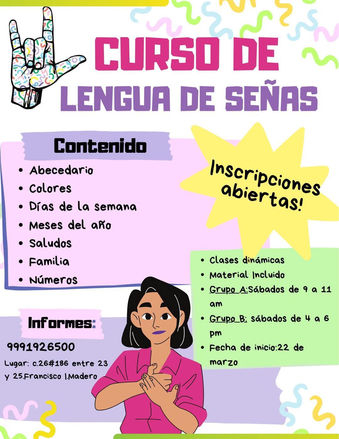 Curso Lengua de Se\u00f1as Mexicana