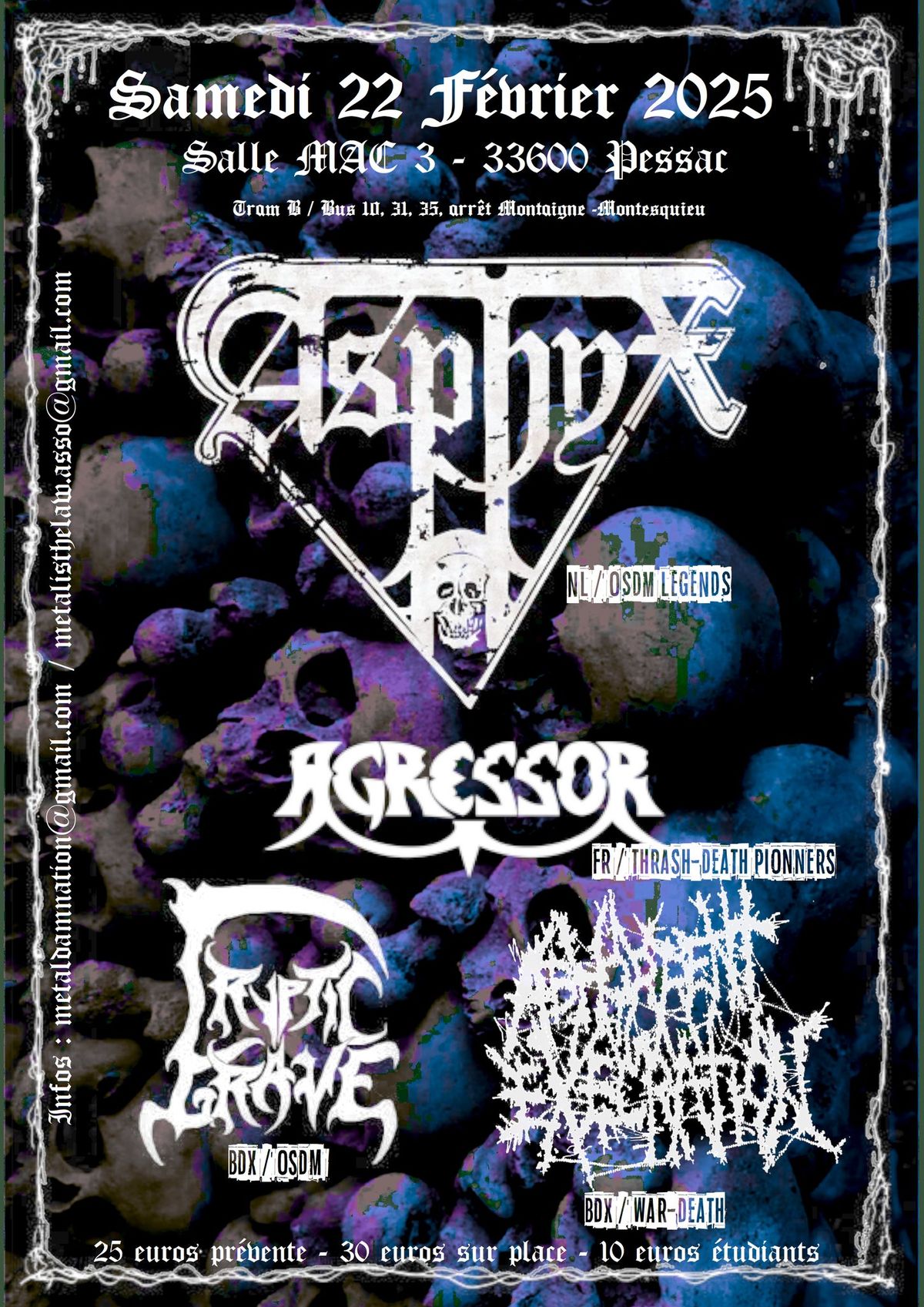 ASPHYX \/ AGRESSOR \/ CRYPTIC GRAVE \/ ABHORRENT EXECRATION