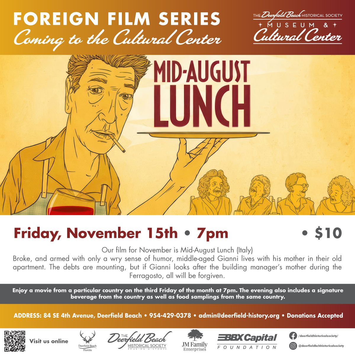 Foreign Film Night - Mid-August Lunch