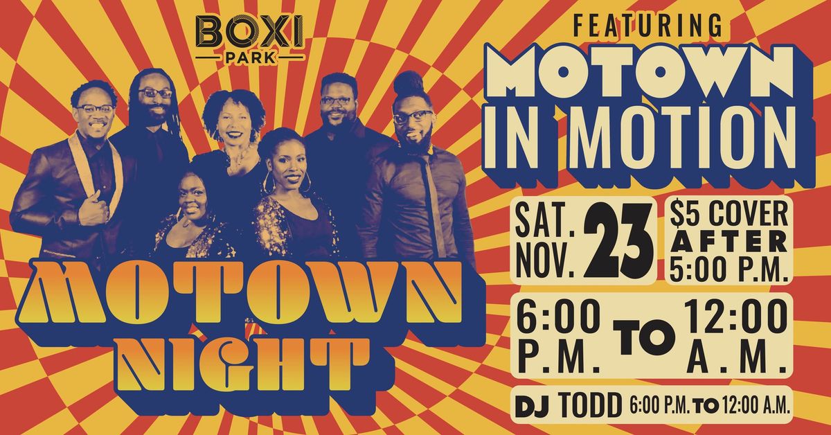 Motown Night with Motown in Motion