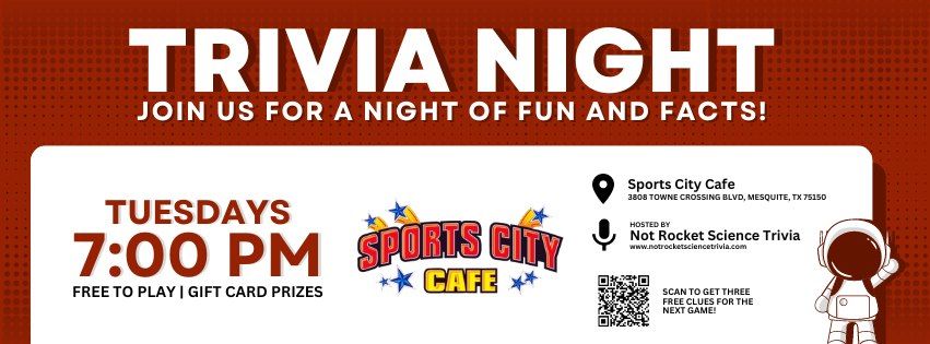 Trivia Night at Sports City Cafe