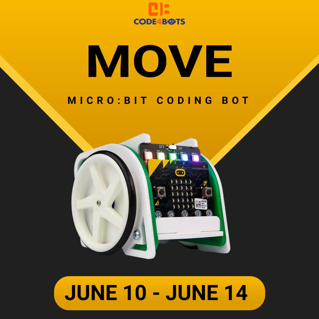 Code4Bots Move-Micro:Bit Coding Bot Half-Day Afternoon Summer Camp