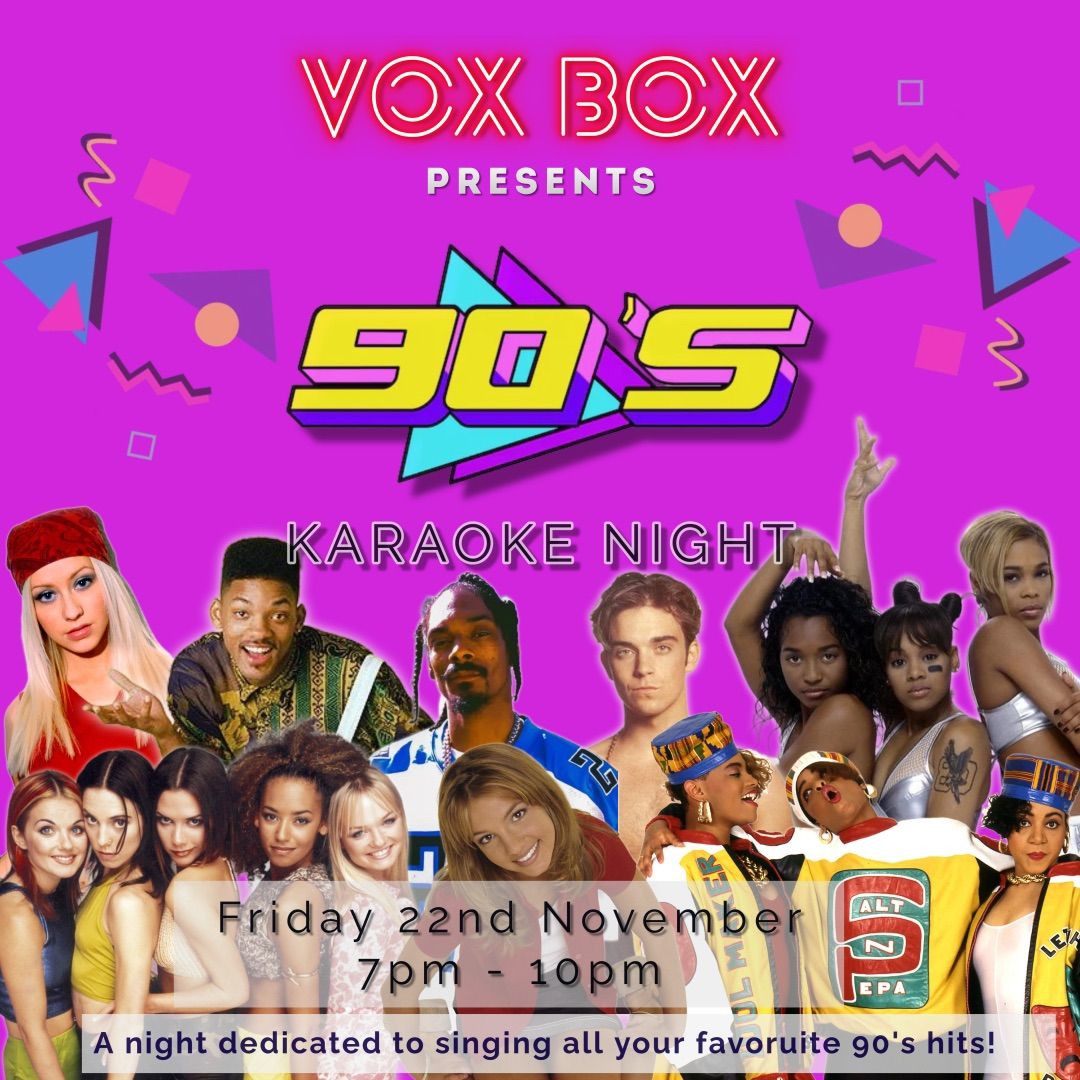 \ud83c\udfa4\u2728 90\u2019s KARAOKE NIGHT \u2728\ud83c\udfa4