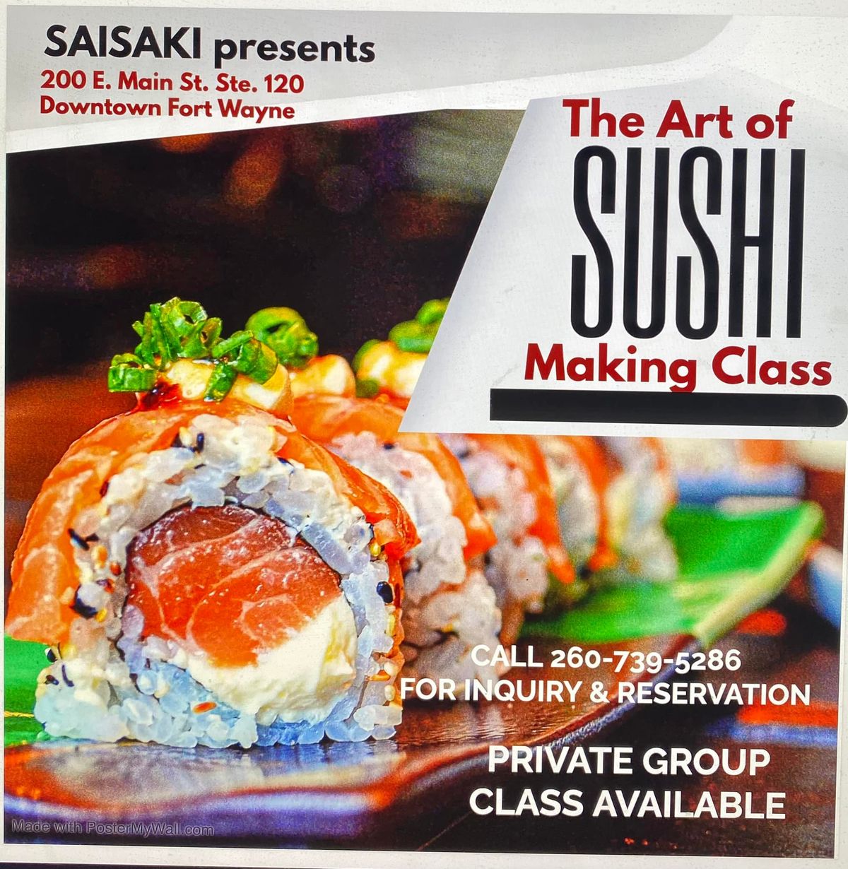 Sushi Class for All Occasions!