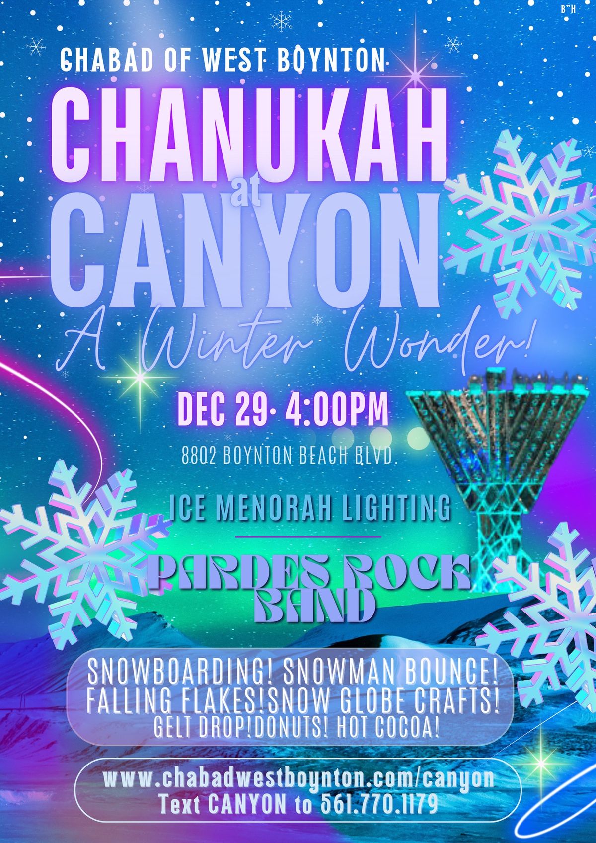 Chanukah @ Canyon - A Winter Wonder!