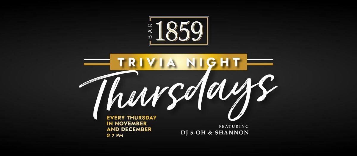 Trivia Night Thursdays