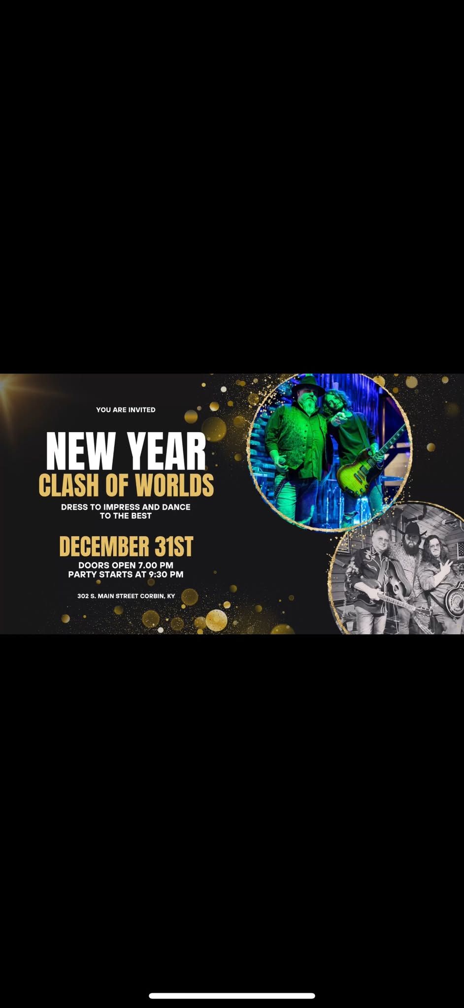 NEW YEAR\u2019S CLASH OF WORLDS BASH ft. Gravel Switch and Eight Daze Sober