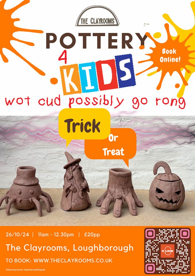 Kids Halloween pottery workshop \ud83c\udf83\ud83d\udc7b