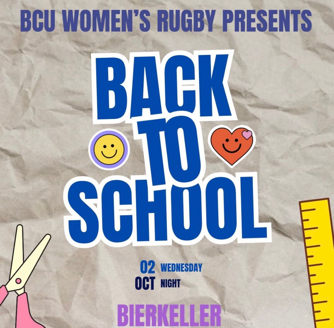 BCU WOMENS RUGBY X BIERKELLER Back2School 