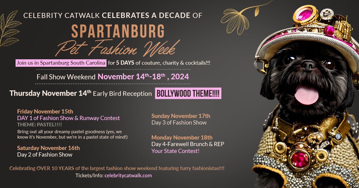 Spartanburg Pet Fashion Week~FALL EDITION!