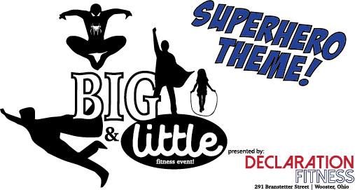 Big + Little Fitness Event 2025...Superhero Theme!