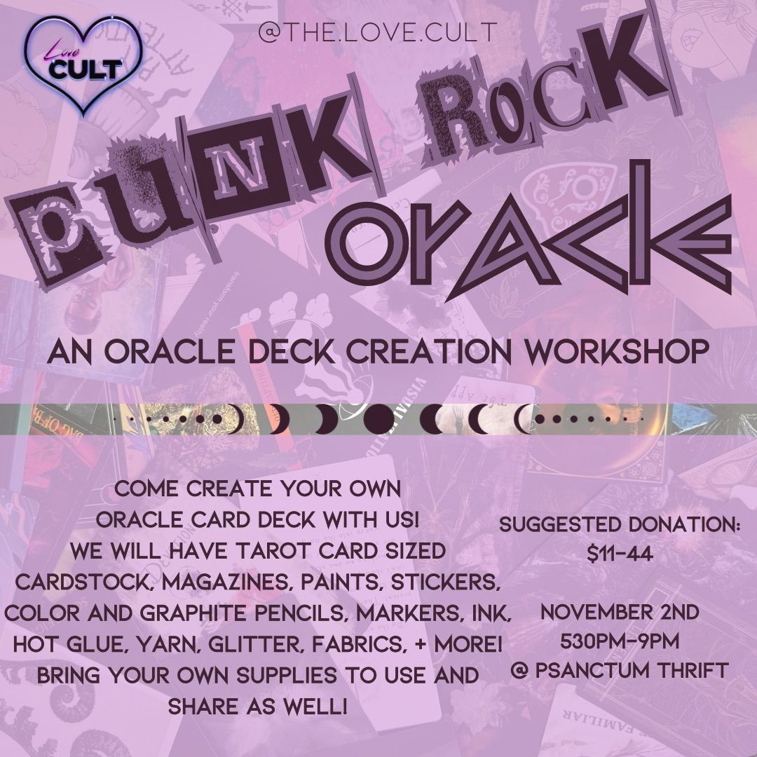 Punk Rock Oracle! Oracle Deck Creation Workshop