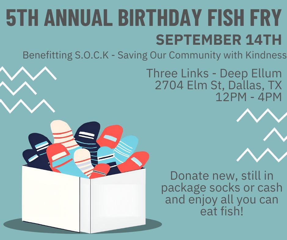 5th Annual September Birthdays Fish Fry benefitting SOCK