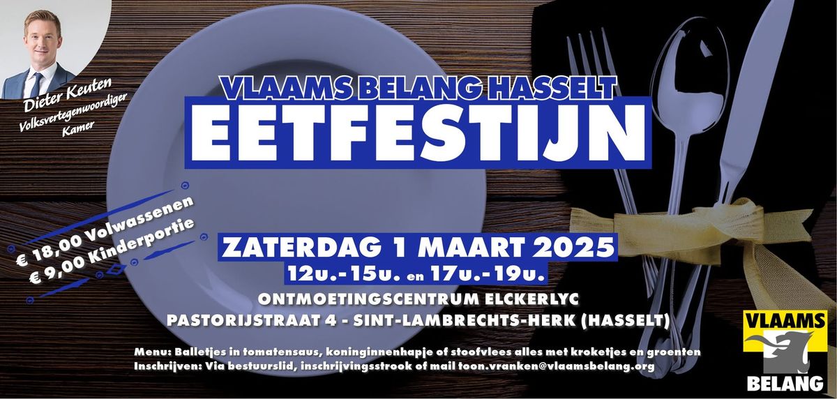 Eetfestijn Vlaams Belang Hasselt