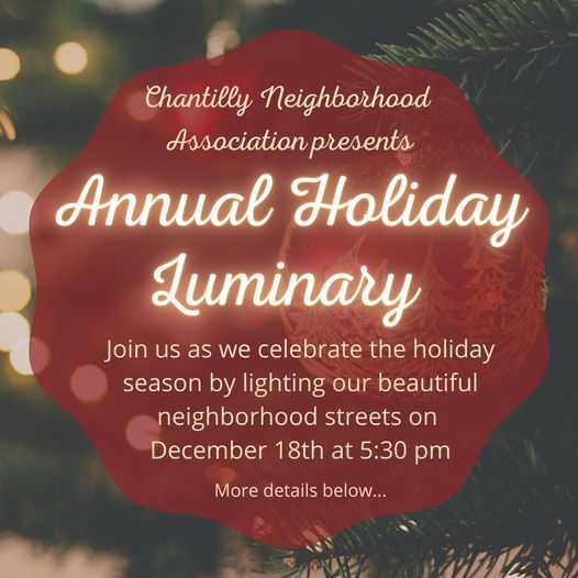 Chantilly Annual Holiday Luminary
