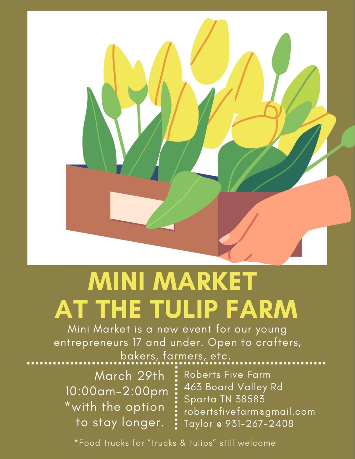 Mini Market at the Tulip Farm 