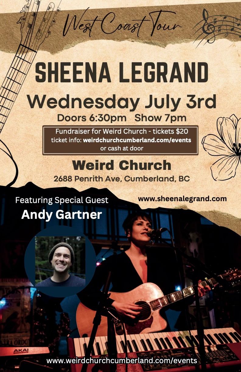 Sheena Legrand Live in Concert with Special Guest Andy Gartner