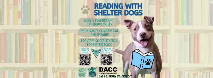 Reading with Shelter Dogs at DACC