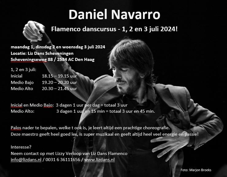 Flamenco zomer danscursus - Daniel Navarro!