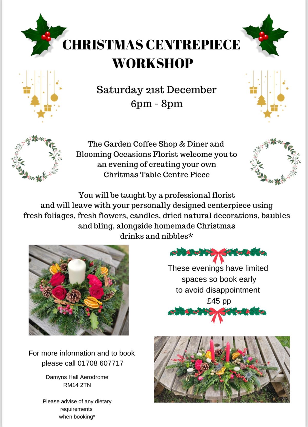 Christmas Centrepiece Workshop