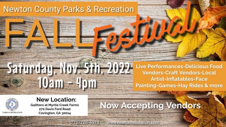 Newton County Parks & Recreation 2022Fall Festival, Gaither's at