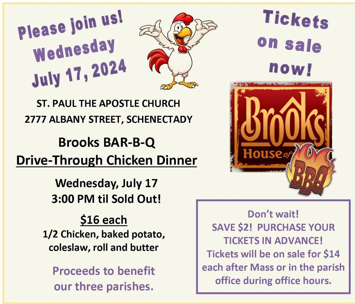 Brooks BAR-B-Q Drive-through Chicken Dinner