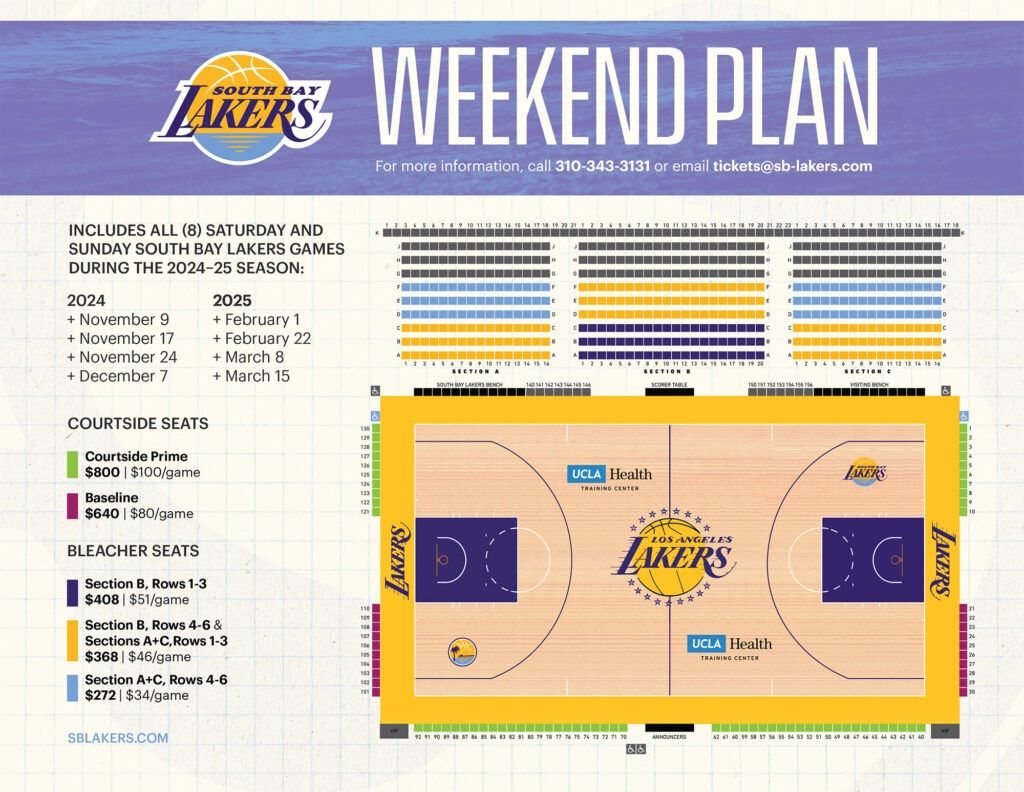South Bay Lakers at Valley Suns at Mullett Arena