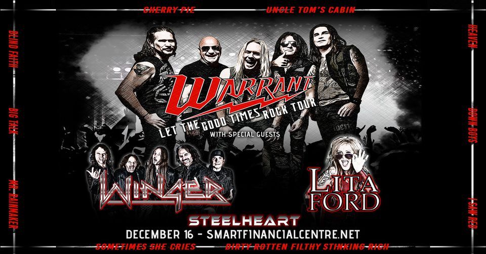 Warrant, Winger, Lita Ford, and Steelheart - Let The Good Times Rock Tour