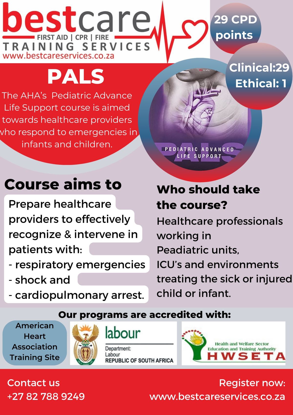 Pediatric Advance Life Support (PALS) course in Pretoria