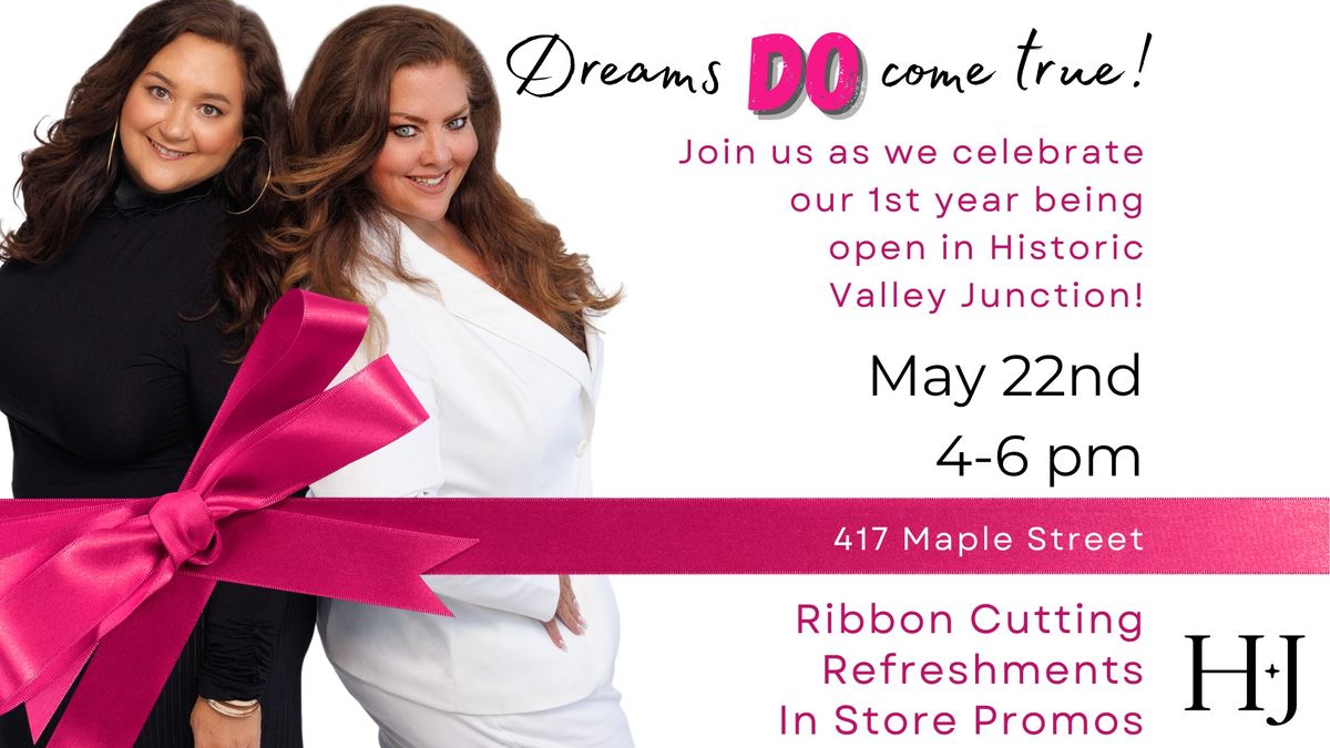 RIBBON CUTTING and 1 YEAR ANNIVERSARY at Harlow + James Exclusively Curvy Boutique! 