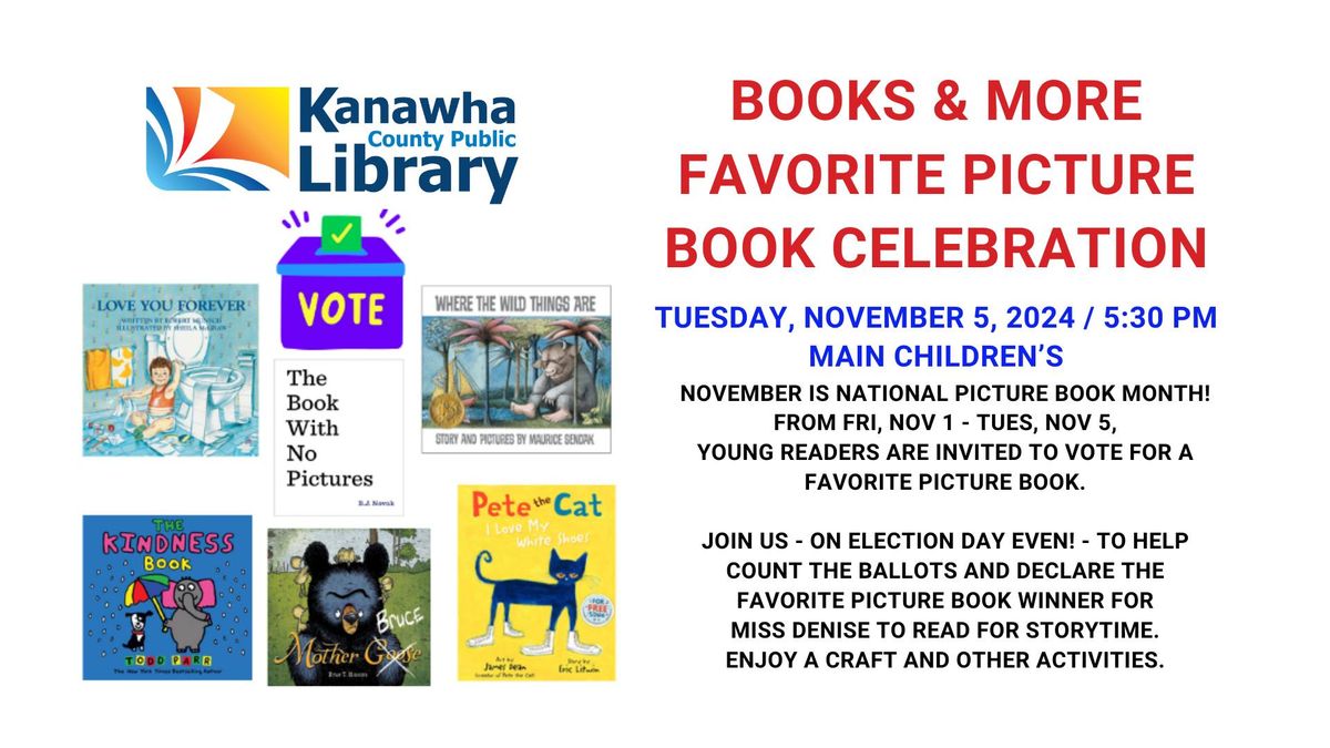 Books & More Storytime: Favorite Picture Book Celebration - Main Library Children's Services