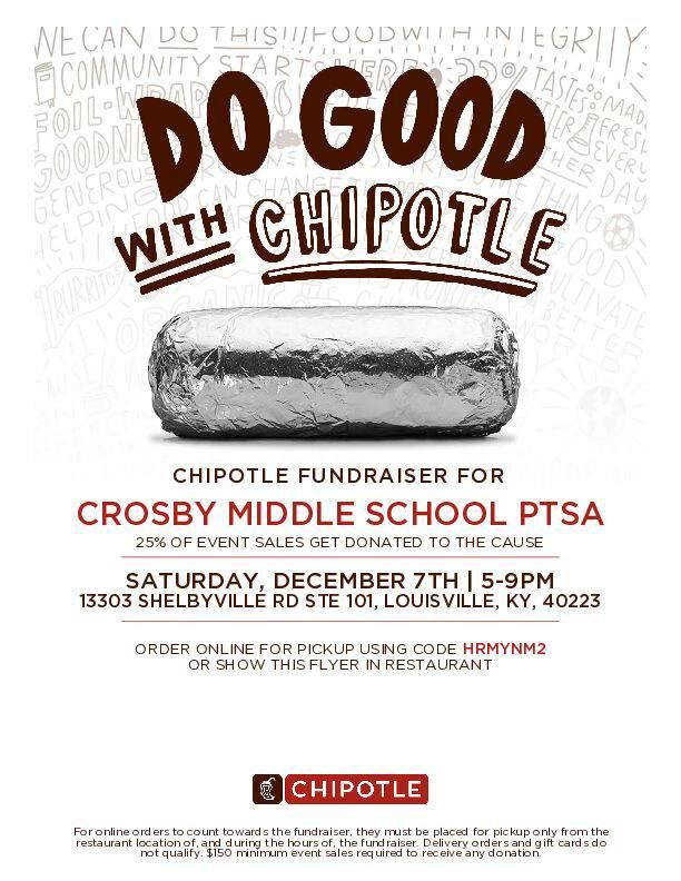 Spirit Night at Chipotle!