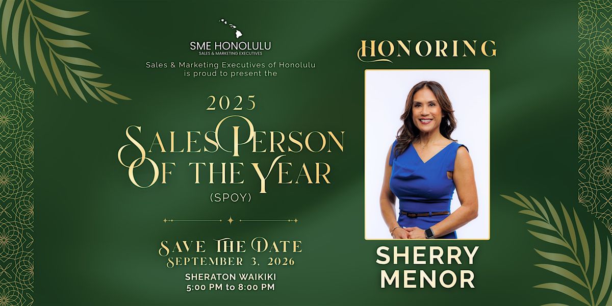 2025 SME Honolulu Salesperson of the Year (SPOY) Sherry Menor