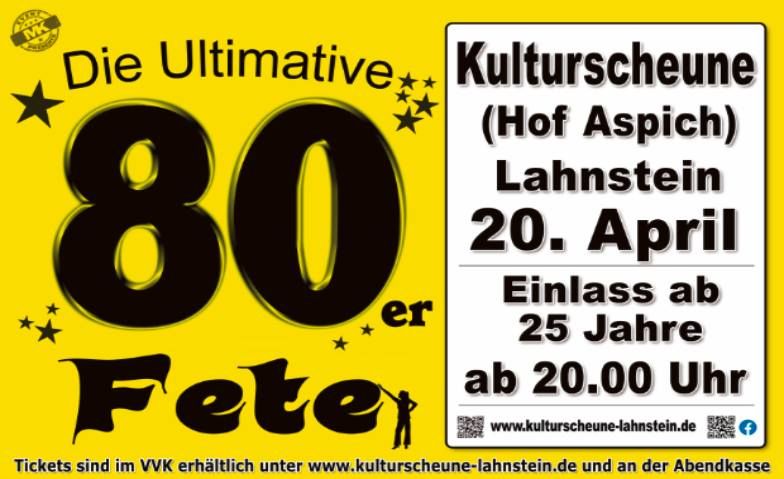 80er Fete "Das Original" - Ostersonntag