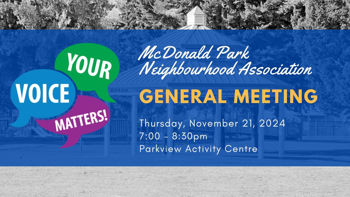 November General Meeting