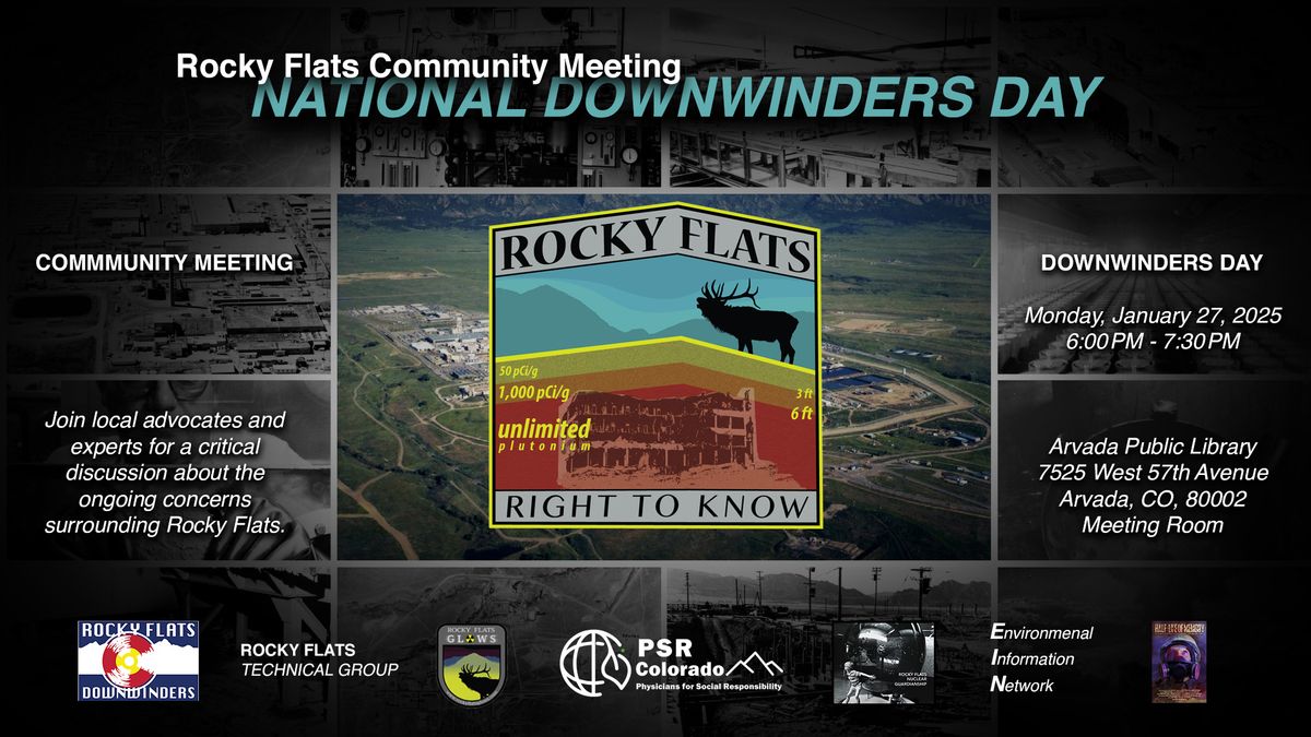 Rocky Flats Right To Know Community Meeting