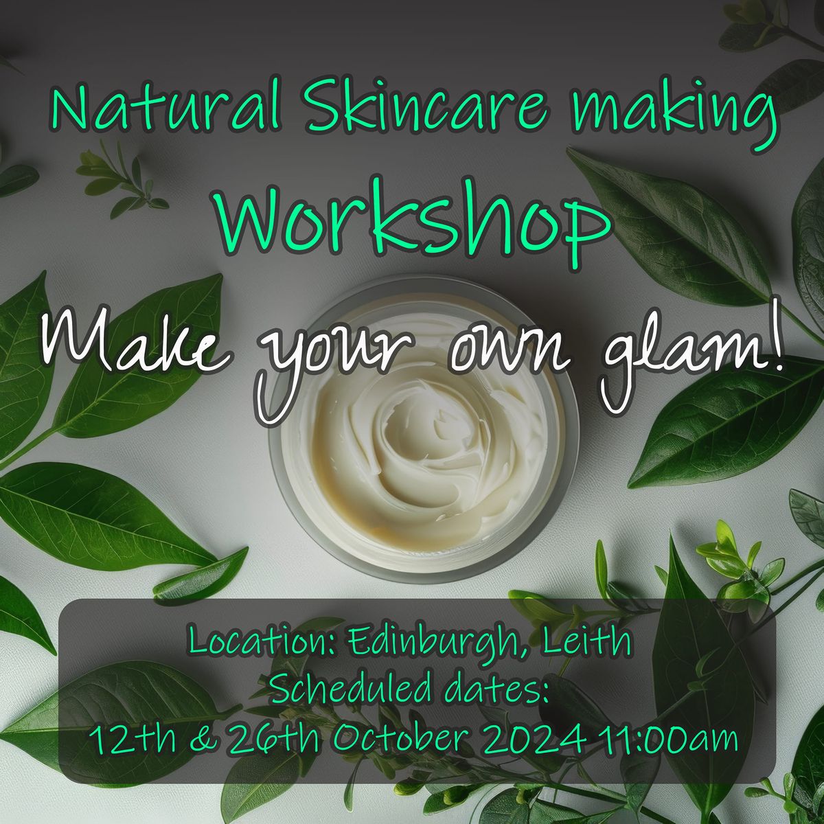 Natural Cosmetics Workshop: Make Your Own Nourishing Face Cream