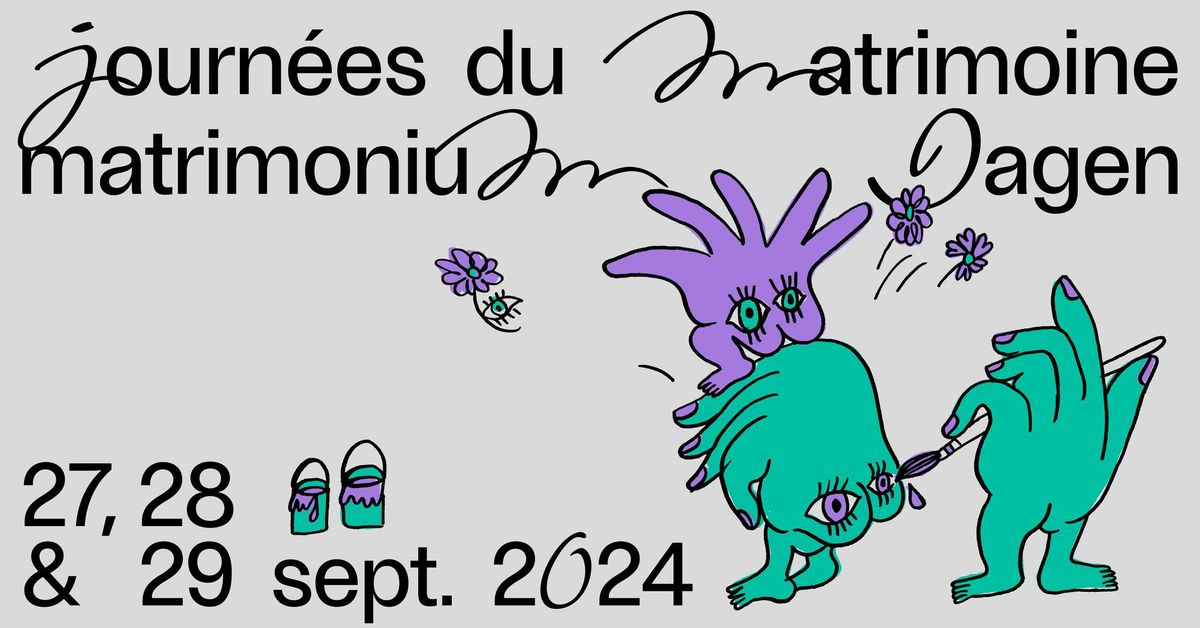 Journ\u00e9es du Matrimoine | Matrimoniumdagen | Matrimony Days 2024