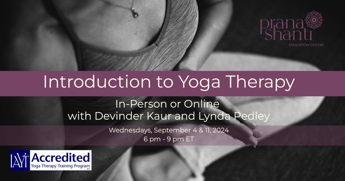 Introduction to Yoga Therapy with Devinder Kaur & Lynda Pedley