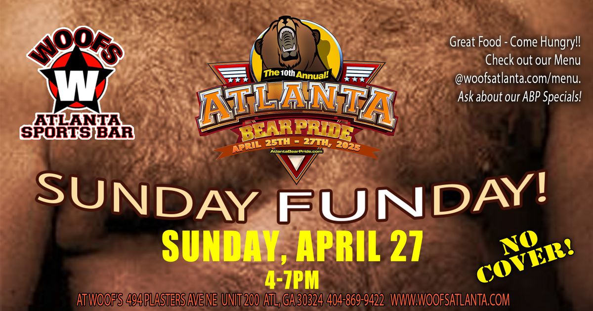 Atlanta Bear Pride Sunday Funday at Woofs