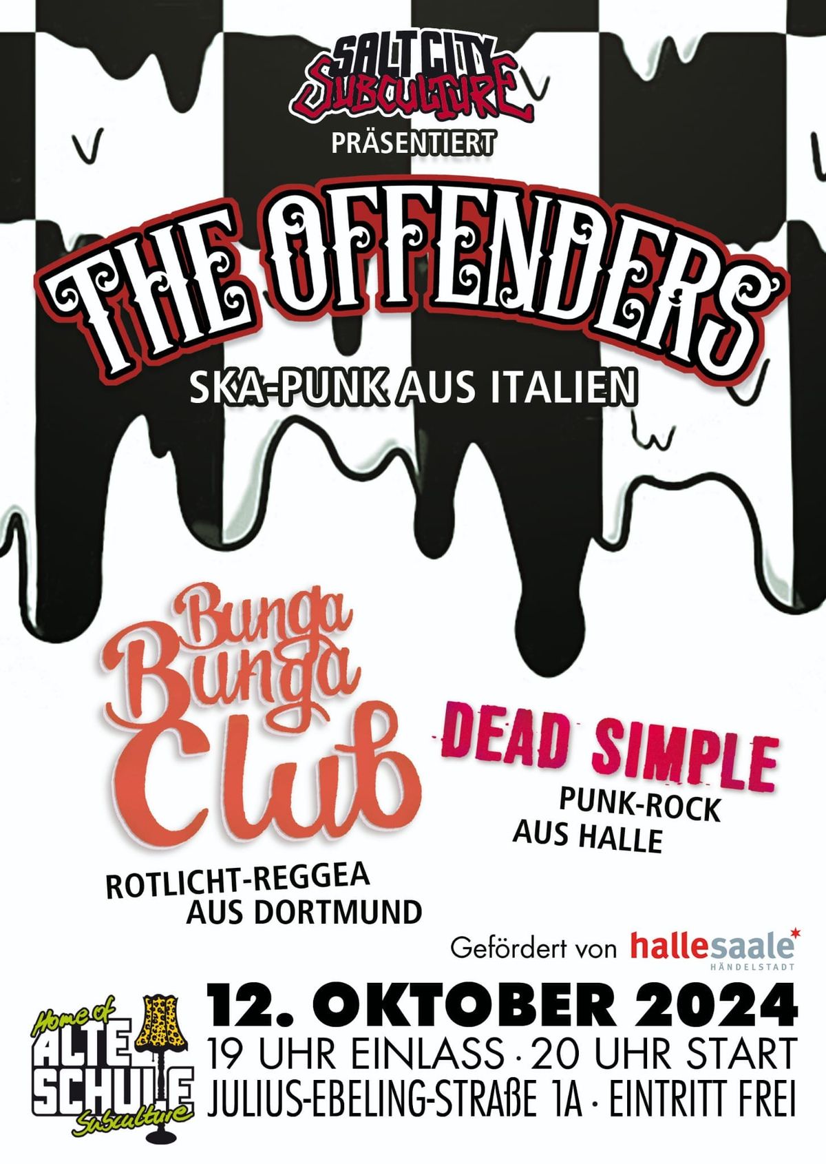 The Offenders | Bunga Bunga Club | Dead Simple| Alte Schule Halle 