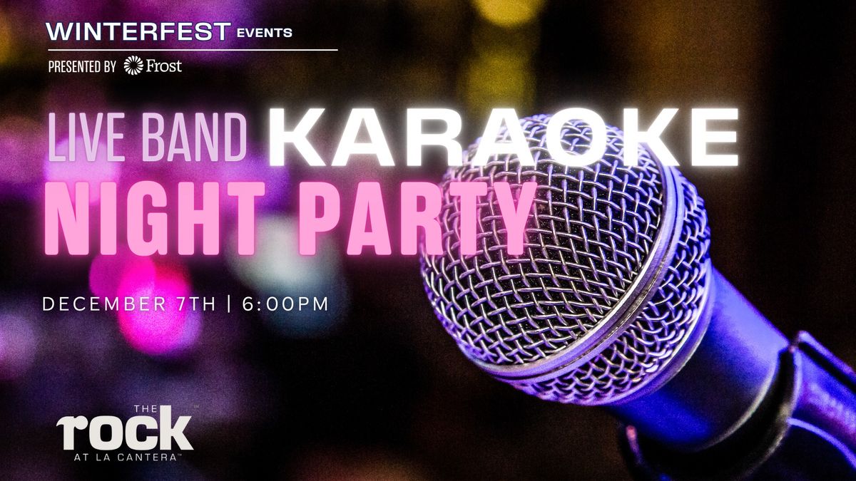 Live Band Karaoke Night