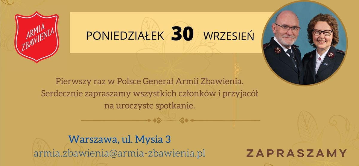 Wizyta Genera\u0142a Armii Zbawienia w Polsce 