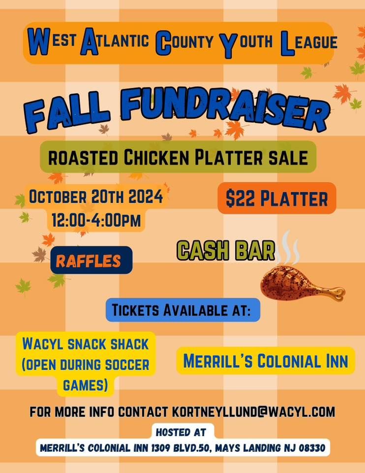 WACYL Chicken Platter Fundraiser @ Merrill\u2019s Colonial Inn