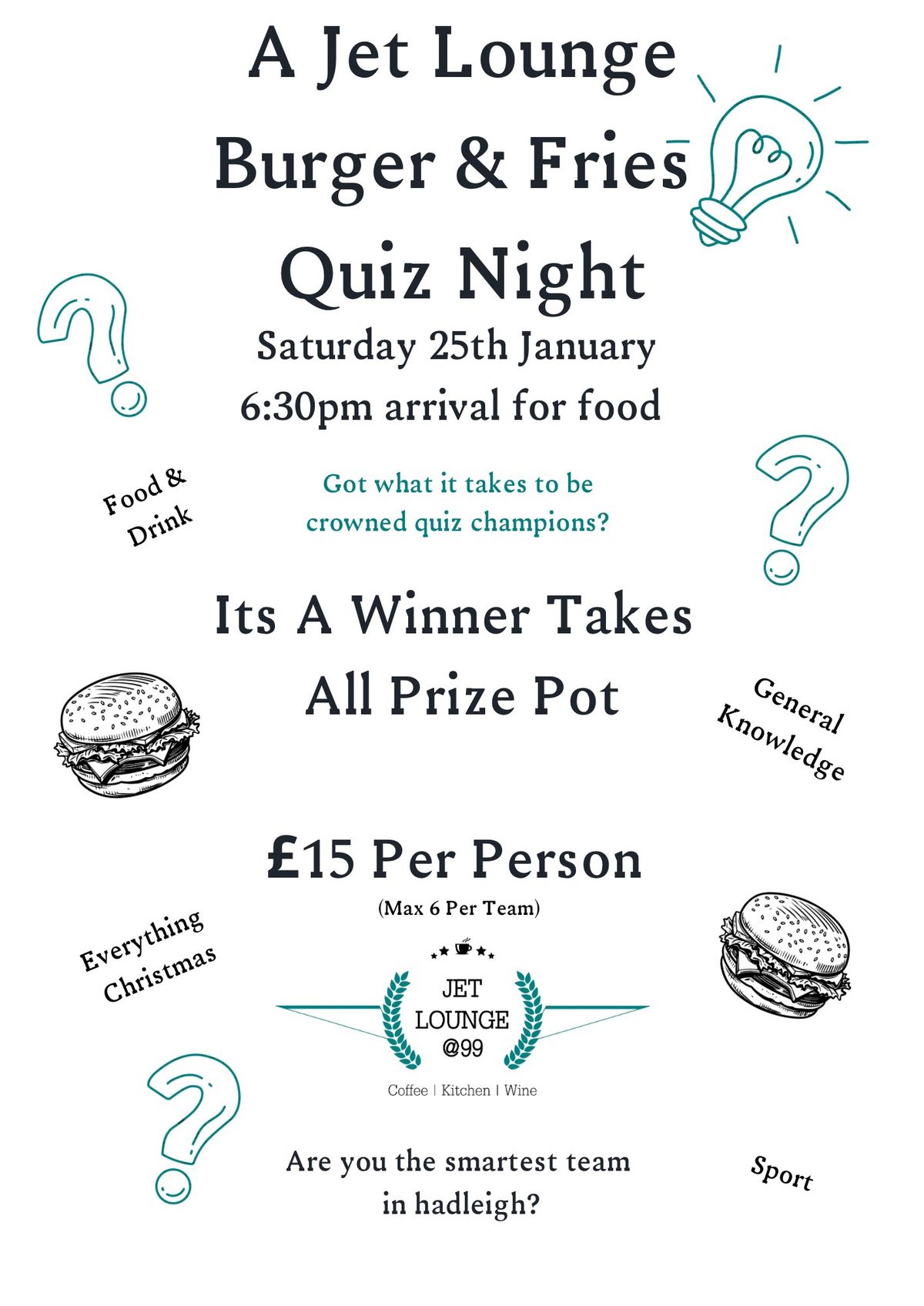 Burger & Fries Quiz Night 