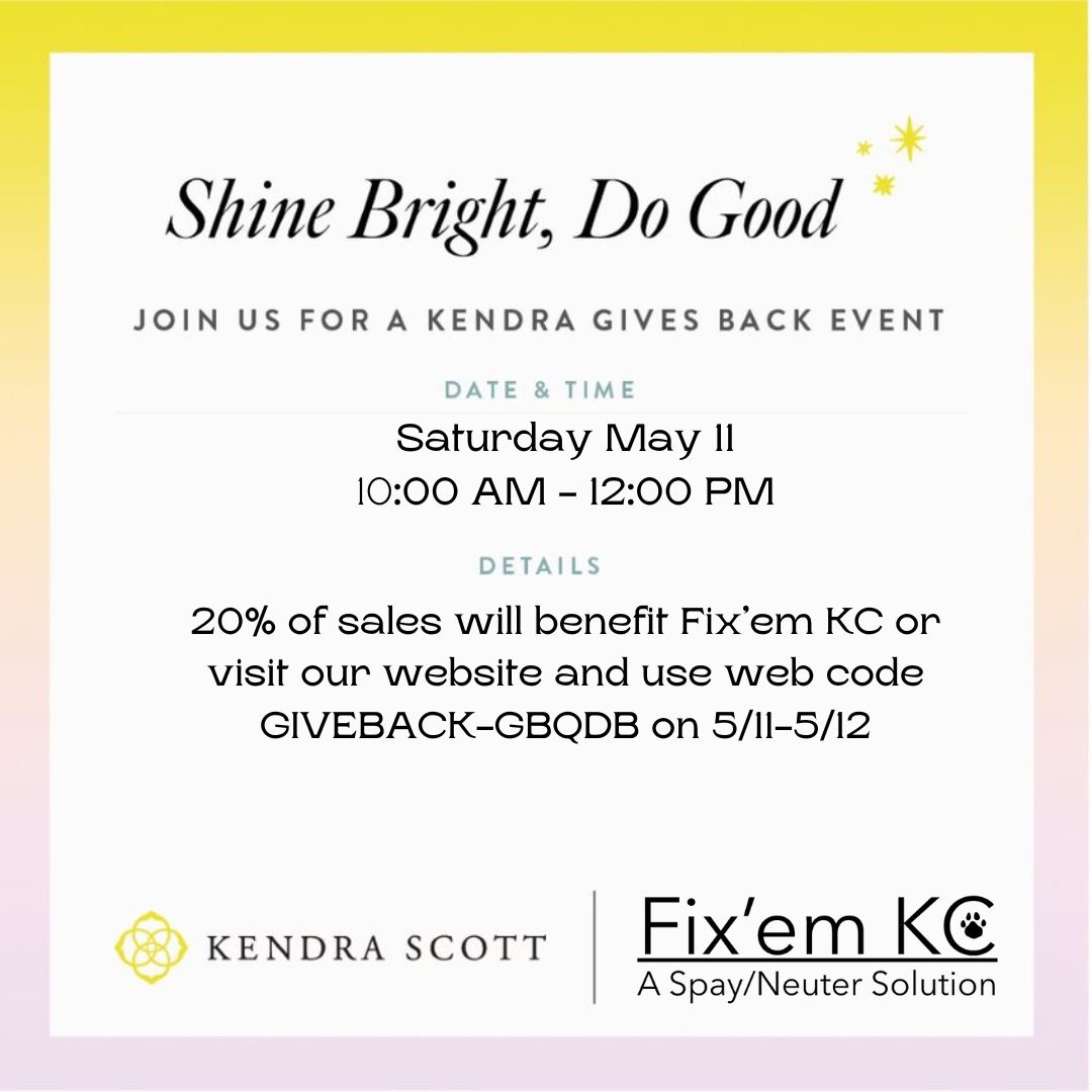 Kendra Scott shopping to benefit Fix'em KC!
