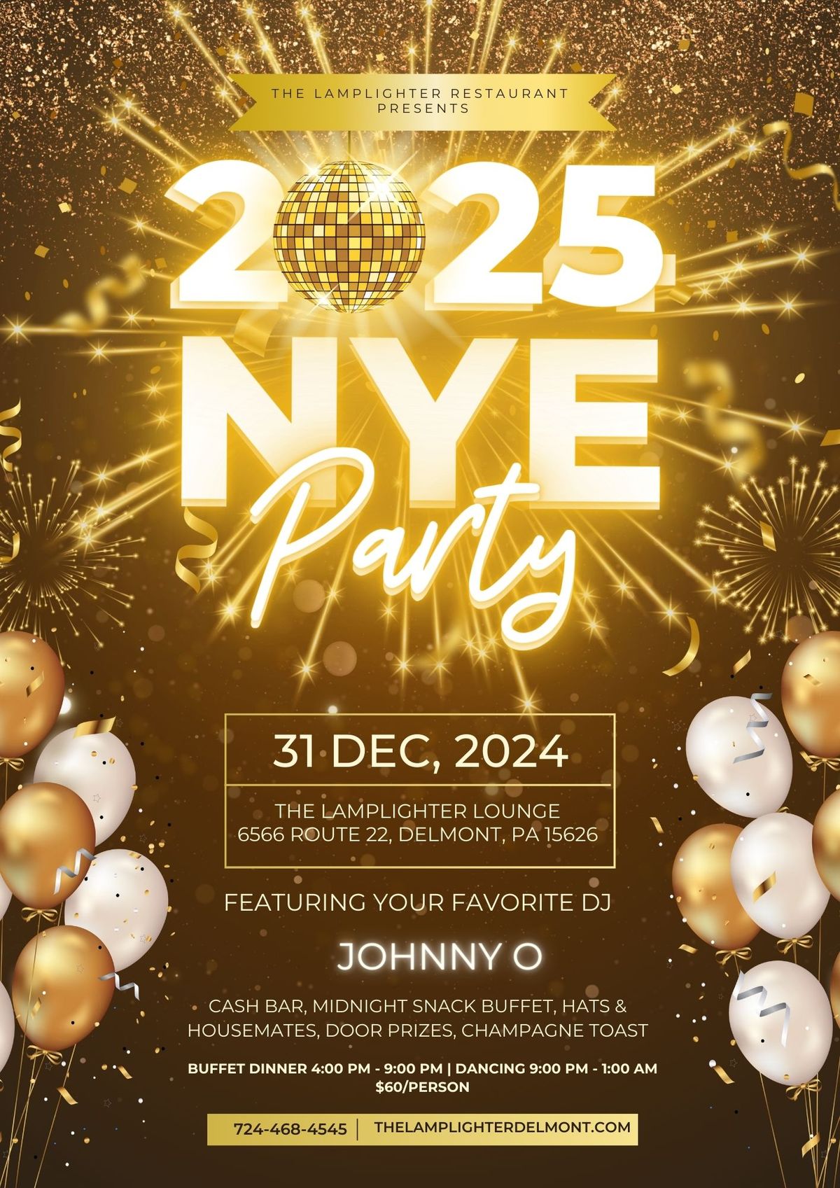 DJ Johnny O's New Year's Eve Party at the Lamplighter Lounge